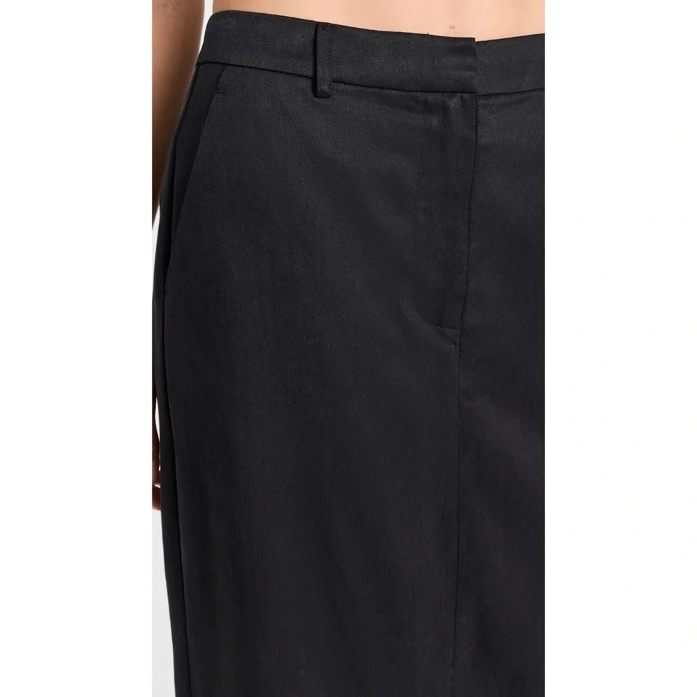 NEW Reformation Cairo Mid Rise Maxi Skirt Black 12